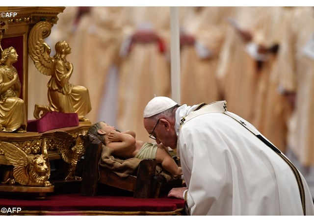 教宗方济各2017年圣诞子夜弥撒讲道做天主殷勤好客的主人翁